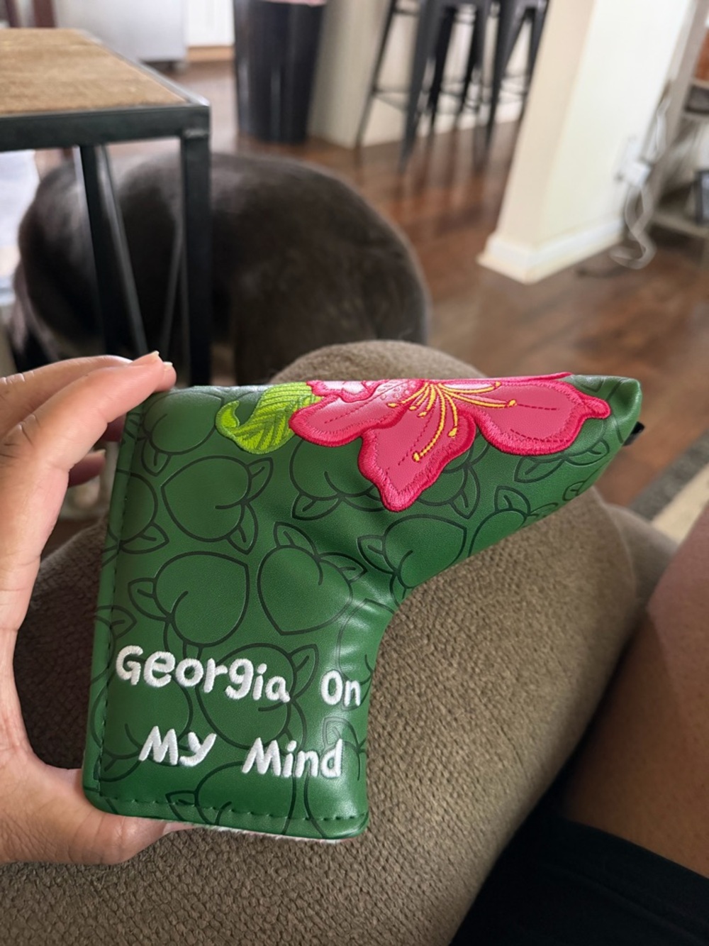 Georgia On My Mind Green Floral Putter Headcover